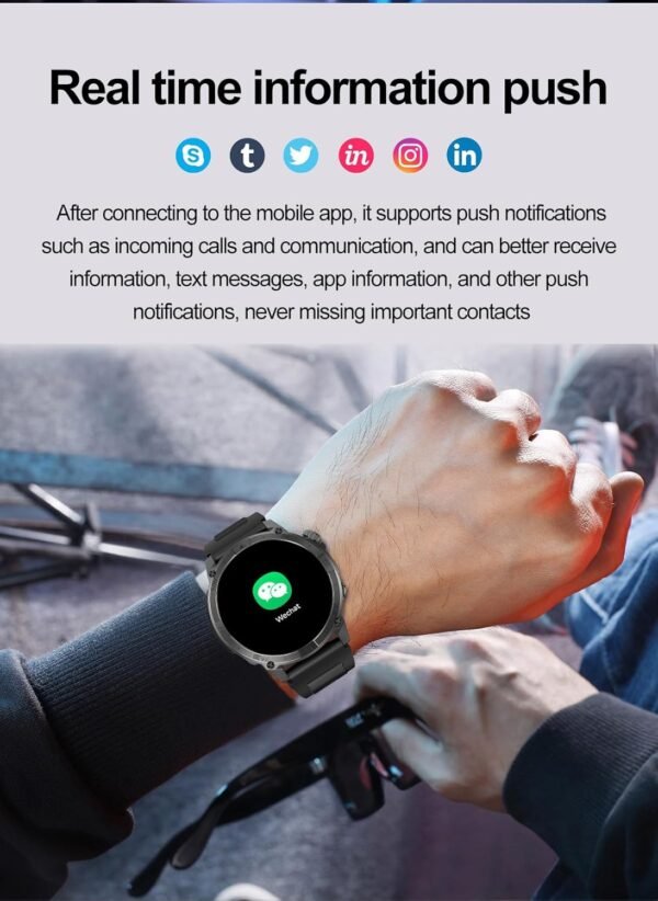 Smart Watch for Android iPhone, 1.43" AMOLED Fitness Tracker with Bluetooth Call, GPS, Compass, NFC Pay, Blood Oxygen Heart Rate Monitor, IP68 Waterproof Rugged Outdoor...