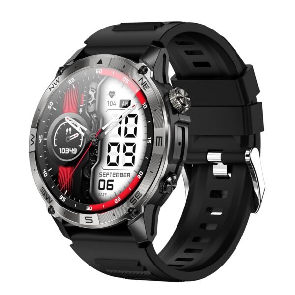 Smart Watch for Android iPhone, 1.43" AMOLED Fitness Tracker with Bluetooth Call, GPS, Compass, NFC Pay, Blood Oxygen Heart Rate Monitor, IP68 Waterproof Rugged Outdoor...