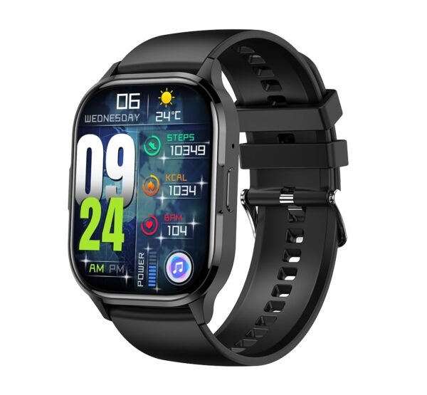 Smart Watch for Android iPhone with Bluetooth Call, 2.01'' AMOLED Display, Fitness Tracker with Heart Rate, NFC, Sleep Monitor, IP67 Waterproof, Voice Assistant, for Men and...